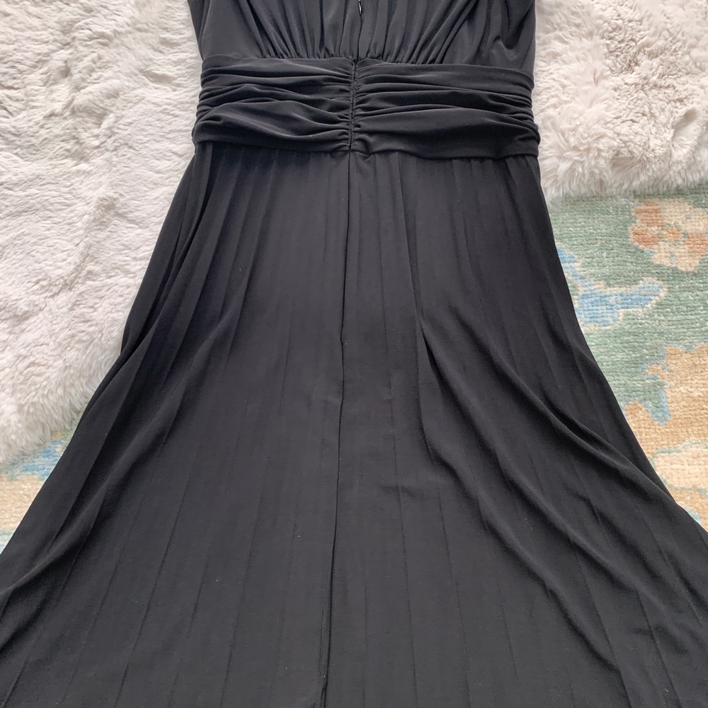 Jessica Howard Evening Black Sleeveless Dress- Size 6 - Picture 10 of 14